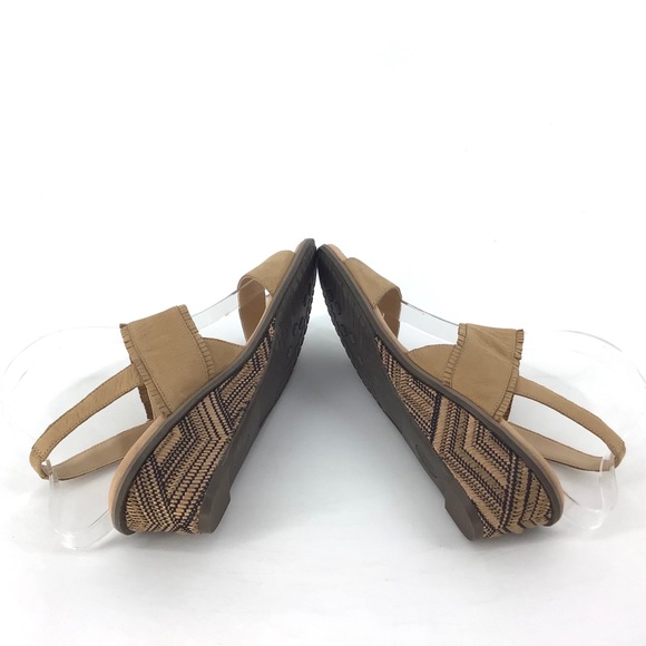 NEW Dr Scholl's Gilles Tan Leather Wedge Sandal - Picture 7 of 8